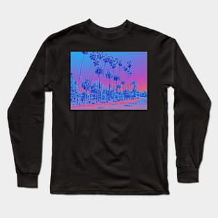 Cali in Vaporwave Long Sleeve T-Shirt